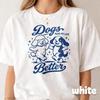 Funny Dog Lover Shirt, Dogs Make My Life Better Tee, Vintage Retro Dog Graphic