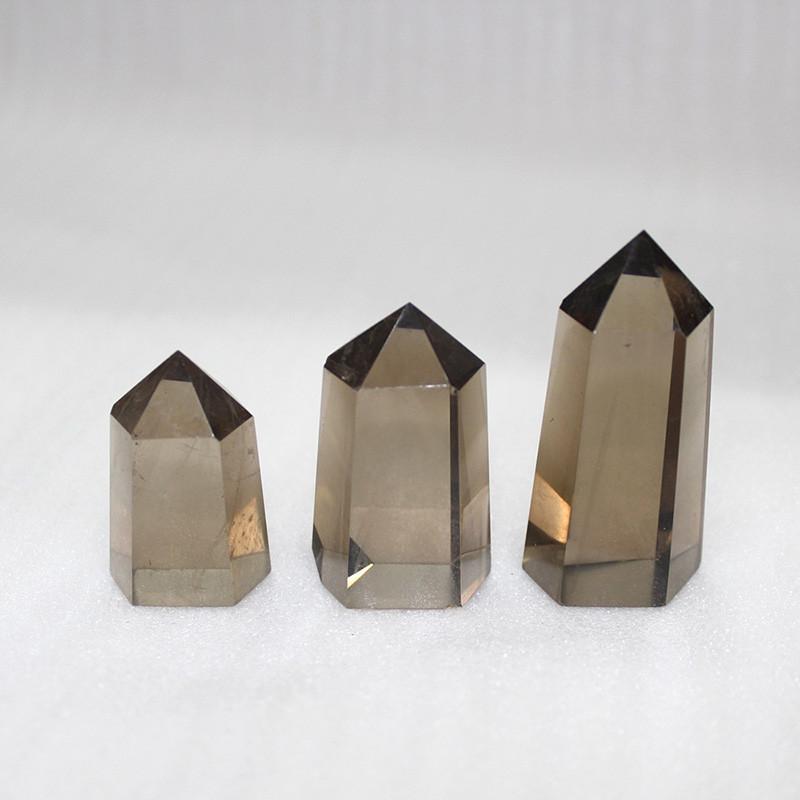Exquisiter natürlicher rauchiger Citrin-Quarz-Obelisk Kristallstab Spitze Ideal für Wohndekoration und Heilgeschenk