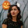 Bat Halloween Headband Skull Halloween Flower Crown Funny Branch Hair Hoop  Party Favors