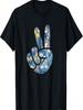 Natural Silhouette Forest Meadow Cottagecore Peace Sign Hand T-Shirt(26)