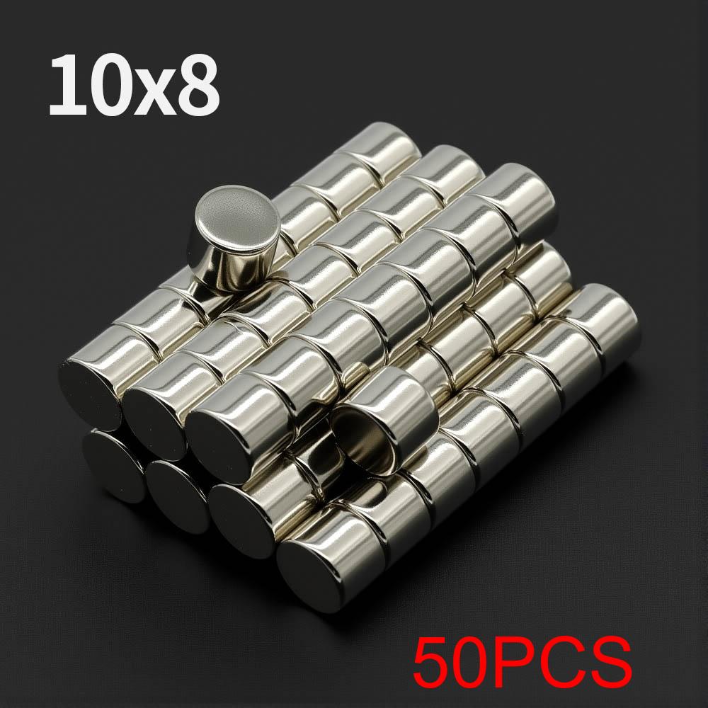 10x8mm Powerful Neodymium Magnet N35 NdfeB Permanent Magnetic Imanes Round Super Strong Fridge Magnets DIY