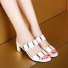 Fashion Shoes for Women 2025 Women Fashion Spring Summer High Heel Sandals Lady Sexy Comfortable Female Cute PU Sandals Women Shoes