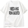 Ich brauche eine Umarmung Herren Baumwolle Kurzarm T-Shirt Sommer Druck Lässig Bedruckt Basic Herren Designer Basic T-Shirts Oberteile