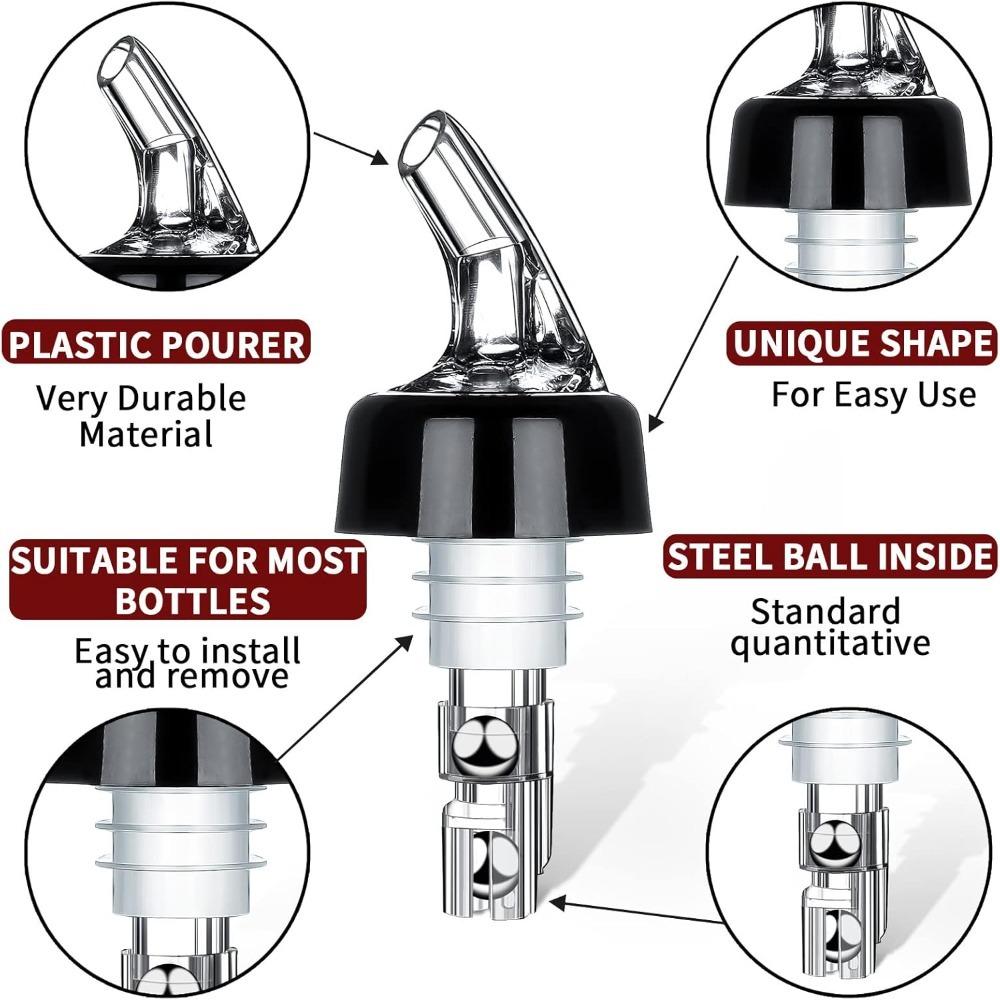 1oz Liquor Pour Spout Automatic Measured Bottle Pourer Kitchen Tools Bartending Tool Measure Pour Spout Cocktail Dispenser