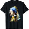 Girl With a Pearl Earring Johannes Vermeer Pop Art T-Shirt