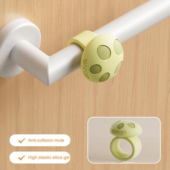 Lot de 3 butées de porte en silicone, en forme de champignon, protection murale, anti-collision