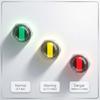 4 PCS Tire Pressure Monitor Stem Caps, Car Tire Pressure Monitor With 3-Color Eye Alert, Universal Stem Caps For Cars