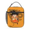 Custom Goku Anime Lunch Bag Warm Cooler Insulated Lunch Box for Work Office Picnic Food Portable Tote Bags