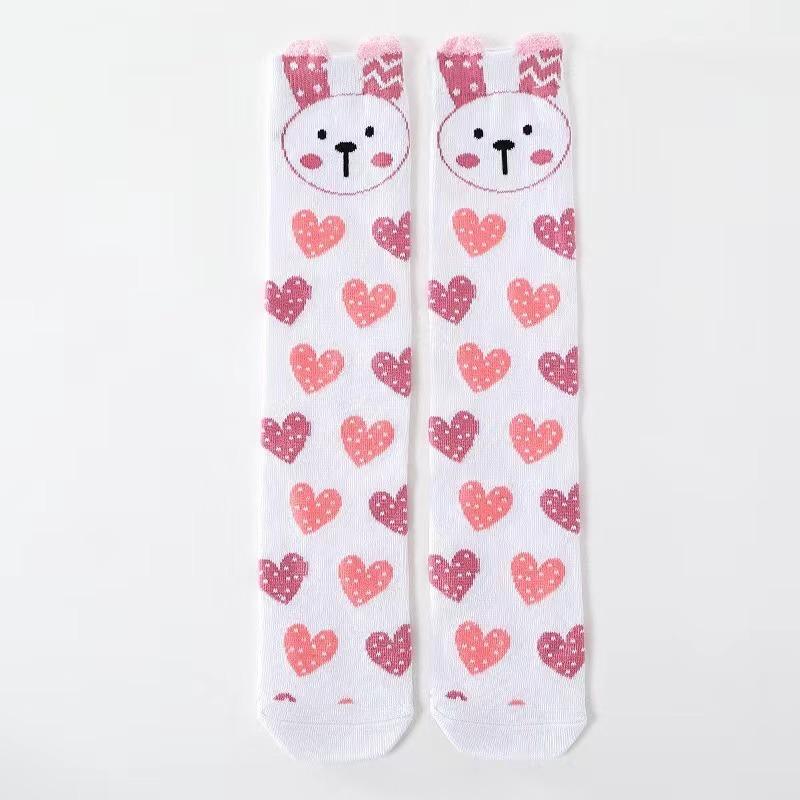 Girl Socks 3-12 Years Old Cotton Knee High Socks Lovely Long Children's Knee Socks Kids Dance Girl Todder Baby