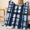 Soft Warm Flannel Fleece Blanket, Simple Solid Tie-Dye Cozy Throw, Ideal for Sofa Bedroom, Christmas & Halloween Home Use