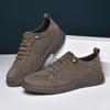 2024 New Shoes for Men Genuine Leather Casual Shoes Concise Designer Flat Skateboard Shoes Street Fashion Sneaker 38-46
