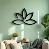 1pc Zen Lotus Metal Wall Art Sculpture Flower Home Decor Party Decoration Housewarming Birthday Gift