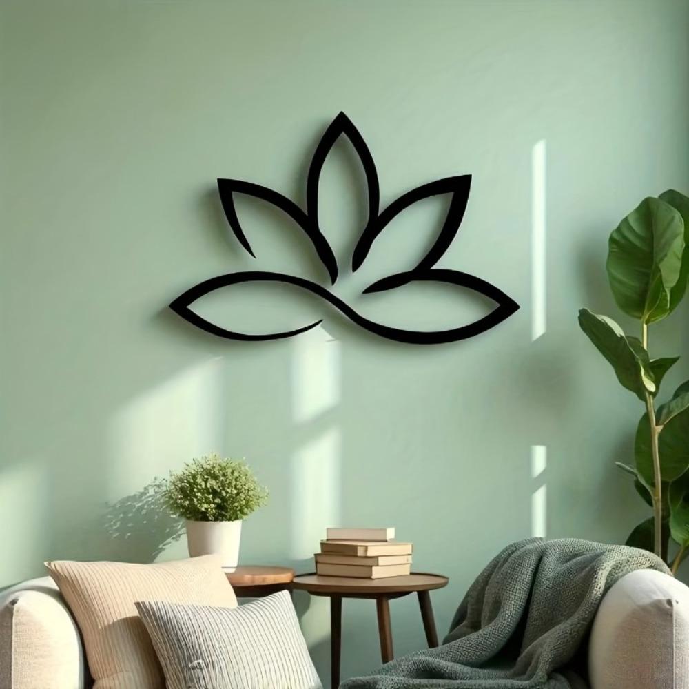 1pc Zen Lotus Metal Wall Art Sculpture Flower Home Decor Party Decoration Housewarming Birthday Gift