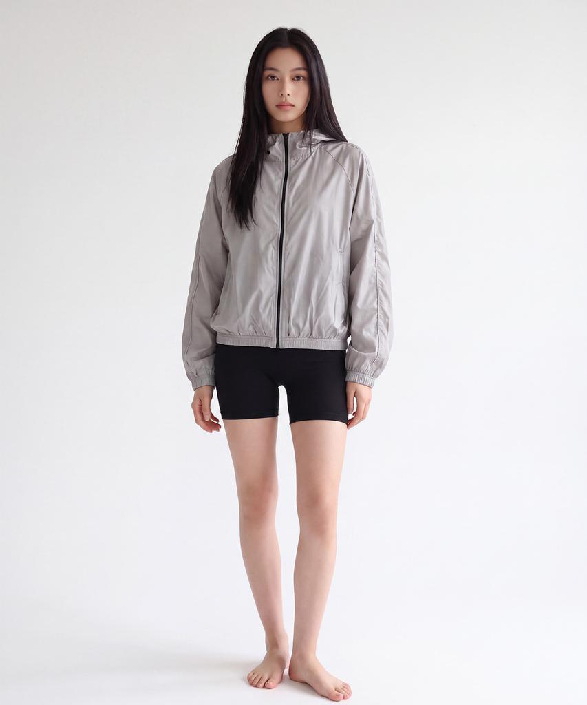 STEELS Sheer Piping Point Oversized Active Windbreaker_1Color