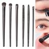 Set 6 Pensule Negre pentru Machiajul Ochilor Profesionale Conturare Fard de Ochi Pensulă Eyeliner Portabile Amestecare Instrument Cosmetic pentru Frumusețea Feței