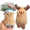 15cm Kawaii Jellycat Inspired Peanut Plush Toys Soft Fluffy Stuffed Reindeer Cute Dolls Special Gift for Kids Adorable Home Deco