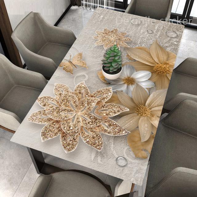 Wood Grain Desk Decals Home Decor Furniture Vinyl Wrap Waterproof Wall Sticker Self Adhesive PVC Paper Kitchen Table Decor Film