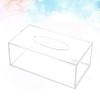 Boîte à mouchoirs rectangulaire en acrylique, porte-papier, conteneur pour serviettes, boîte de rangement pour mouchoirs, boîte pour mouchoirs en papier