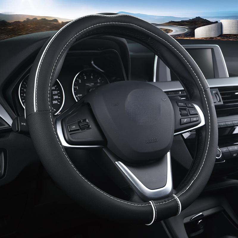 Car Steering Wheel Cover 36cm 38 cm 39cm 40 cm Anti-skid Handle Covers Leather Cover for BMW Ford Chevrolet Peugeot