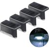 4 Pcs Solar Deck Lights,Solar Step Lights Lamps, Waterproof LED Solar Lights, Solar Lights for Garden Stairs