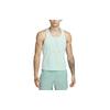 Einfarbige Ärmellose Weste mit Markenlogo Herren Tops Smaragd-Eis DM4624-346