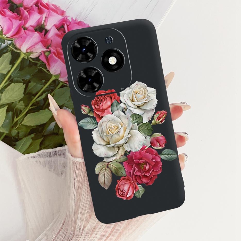 For Tecno Spark Go 2024 Case BG6 Beautiful Butterfly Tree Painted Cover Soft TPU Phone Case For Tecno Spark Go 2024 Fundas Coque