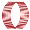 New Personality Wheel Decoration Auto Wheel Sticker Reflective Rim Tape Tire Strips Motorbike  Decals