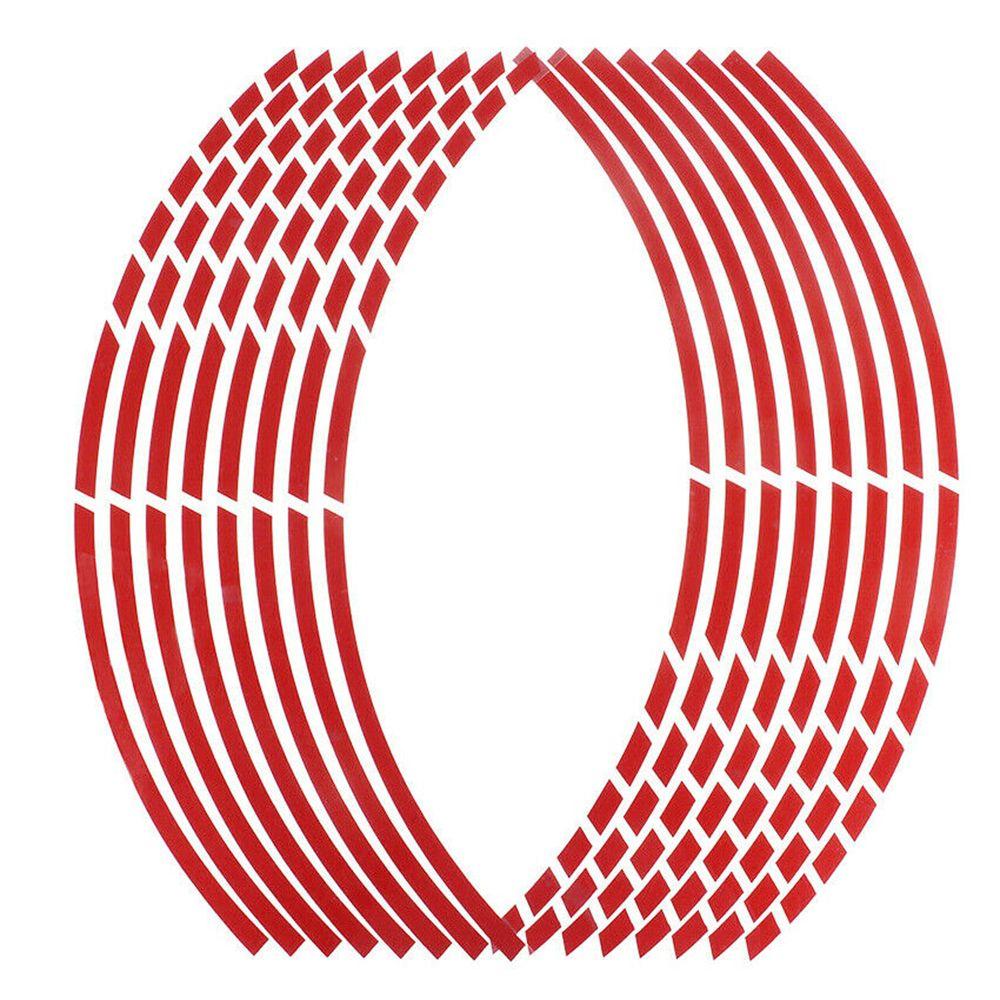 New Personality Wheel Decoration Auto Wheel Sticker Reflective Rim Tape Tire Strips Motorbike Decals