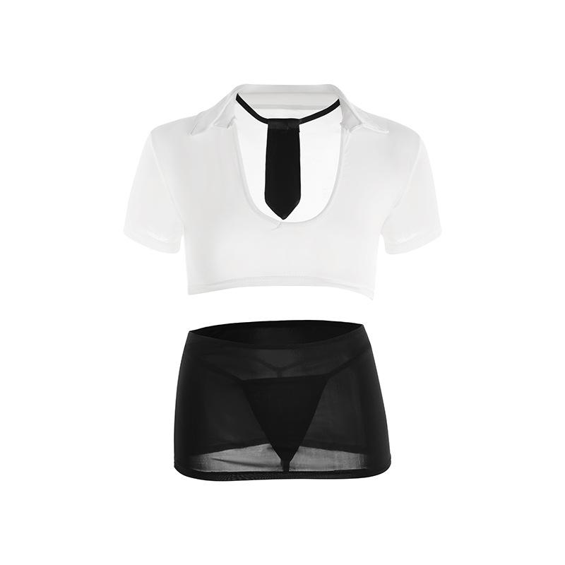 Erotische Dessous Damen Erwachsene Sexy Sekretärin Uniform Kleine Brüste Verführung Cosplay Anzug Leidenschaft Damenbekleidung