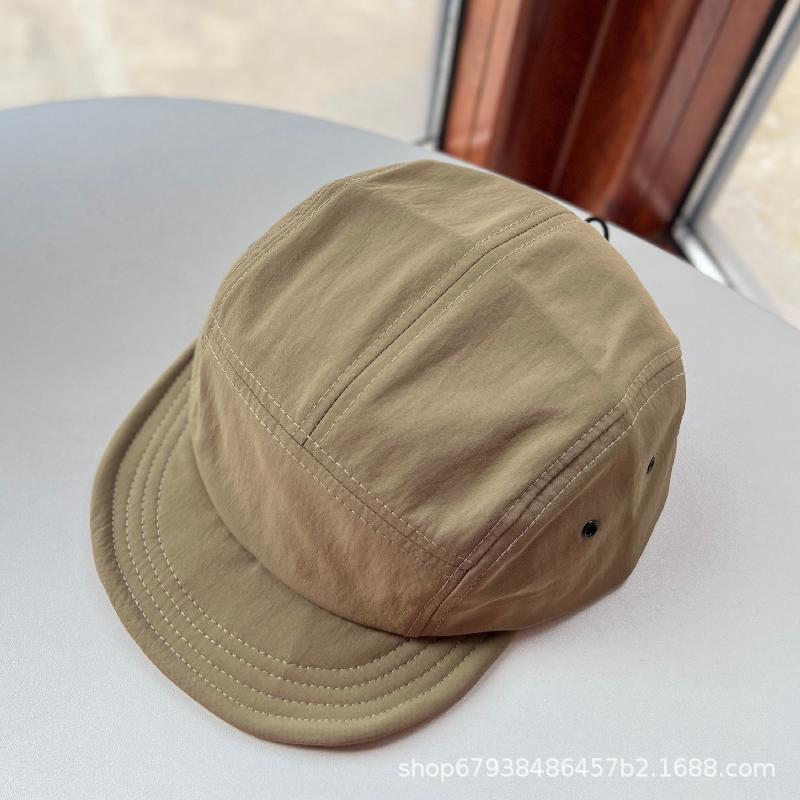 Casual Five-piece Hat Women's Summer Outdoor Camping Simple, Light and Quick-drying Flat Edge Baseball Cap Riding Cap Ins