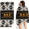 Bohemian Yellowstone Themed Beach Towel, Super Absorbent for Camping Swimming Beach Accessories