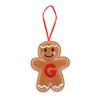 Yousheng Lebkuchenmann Ornamente Initialen Alphabet Monogramm Lebkuchen Hängeornament Familienname Buchstabe Weihnachtsbaumdeko