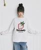 Deomopeuhauseu Strawberry Morf Print Oversized Long Sleeve White