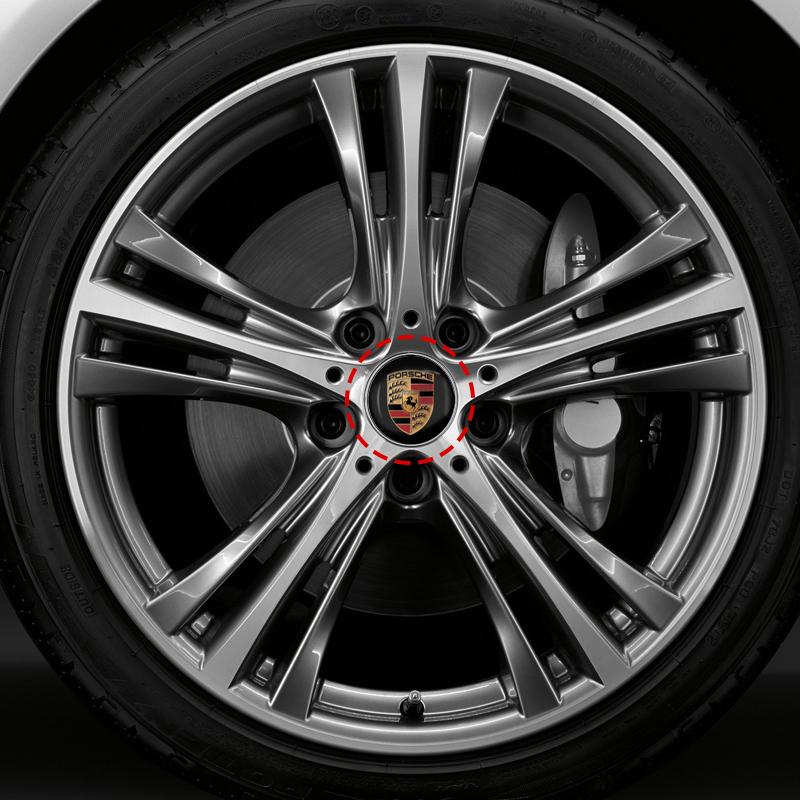 4ks 60MM Krytka středu kola auta Příslušenství pro Porsche Boxster Cayenne Panamera Macan Cayman 911 918 996 917 991