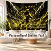 Custom Name Wall Hanging Tapestry,Blue Lock Decorative Backdrop Tapestry For Dorm Home