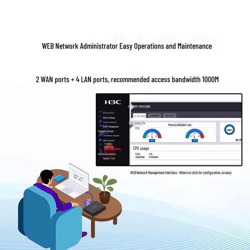 H3C MER5200 Gigabit Enterprise Wired Router (CN version)