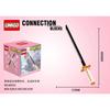 Linkgo Anime Connection Building Blocks Goku Luffy Demon Slayer Nezuko Stitch Pikachu Sasuke 3D Model Mini Brick Figure Toys