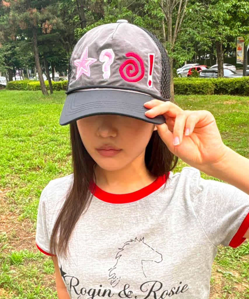 Loginaenloji Twinkle Pop Mesh Cap Gray