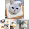 Verstellbarer Toastbrot-Elisabethkragen für Katzen und Hunde, niedliches Cartoon-Design