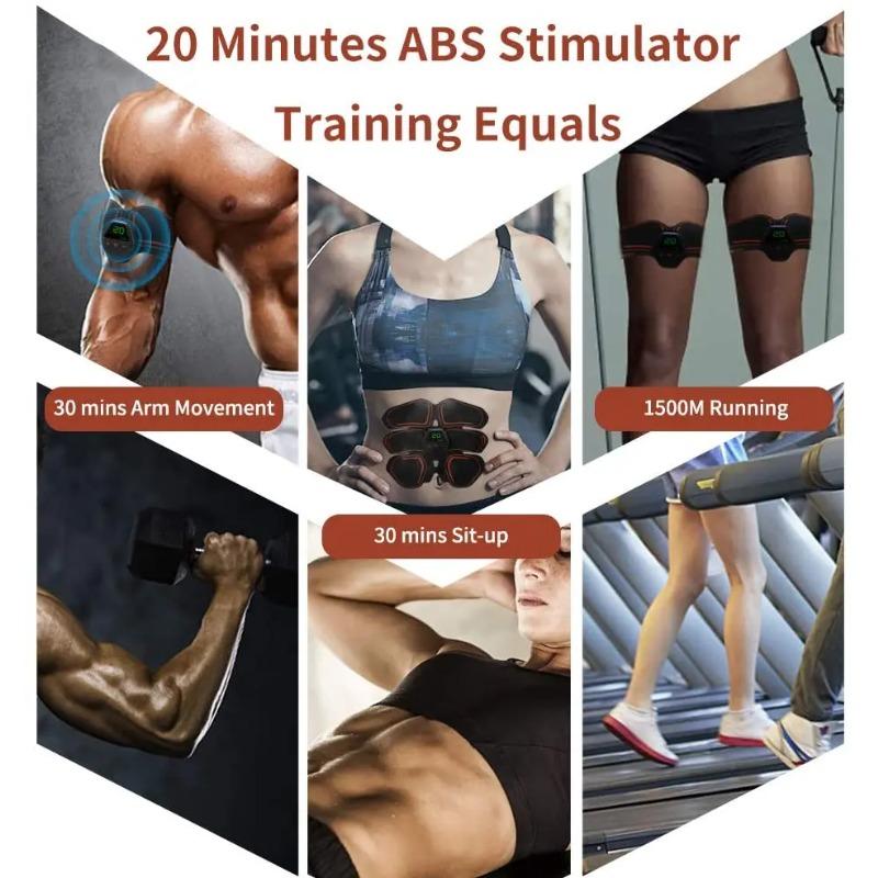 Elektrische EMS ABS Buikspier Toner Heup Trainer Spierstimulator Thuis Gym Gewichtsverlies Trillend Lichaamsvermagering voor Mannen Vrouwen