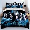 Ensemble de literie 3D R-Resident Evil Games Gamer, Housse de couette Ensemble de lit Housse de couette Taie d'oreiller, Ensemble de literie taille king queen Garçons