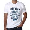 Men’s Vintage Tee Shirt Graphic T Shirt Surf Team 1977 White