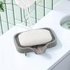 1 pachet cutie de săpun de scurgere din silicon Bucătărie Baie Tavă anti-alunecare pentru chiuvetă Masă de spălat creativă Tavă pentru săpun Suport de scurgere cu perforare gratuită