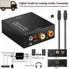 Convertisseur Audio Numérique DAC Optique SPDIF Toslink Coaxial vers 3,5 mm AUX L/R RCA Sortie Analogique Amplificateur Casque Décodeur pour TVBon produit