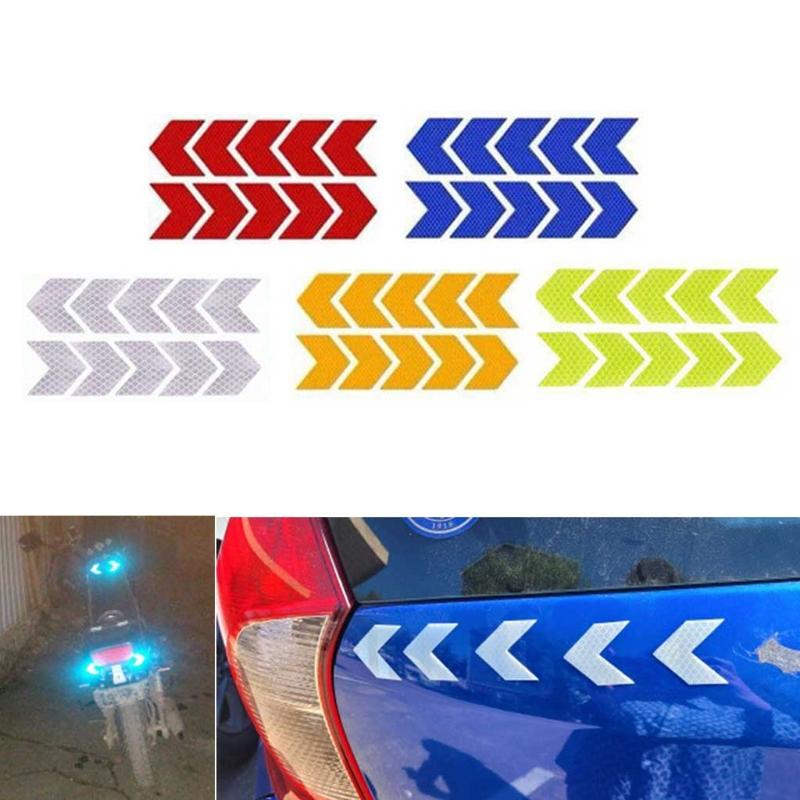 Universal Car Body Safety Caution Warning Stickers Reflective Strips Adhesive