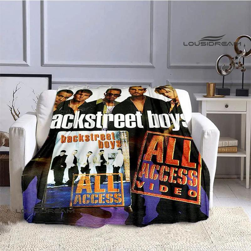 Backstreet Boys Printed Flannel Throw Blanket Soft Cozy Warm Travel Bedding Perfect Birthday Gift for Fans
