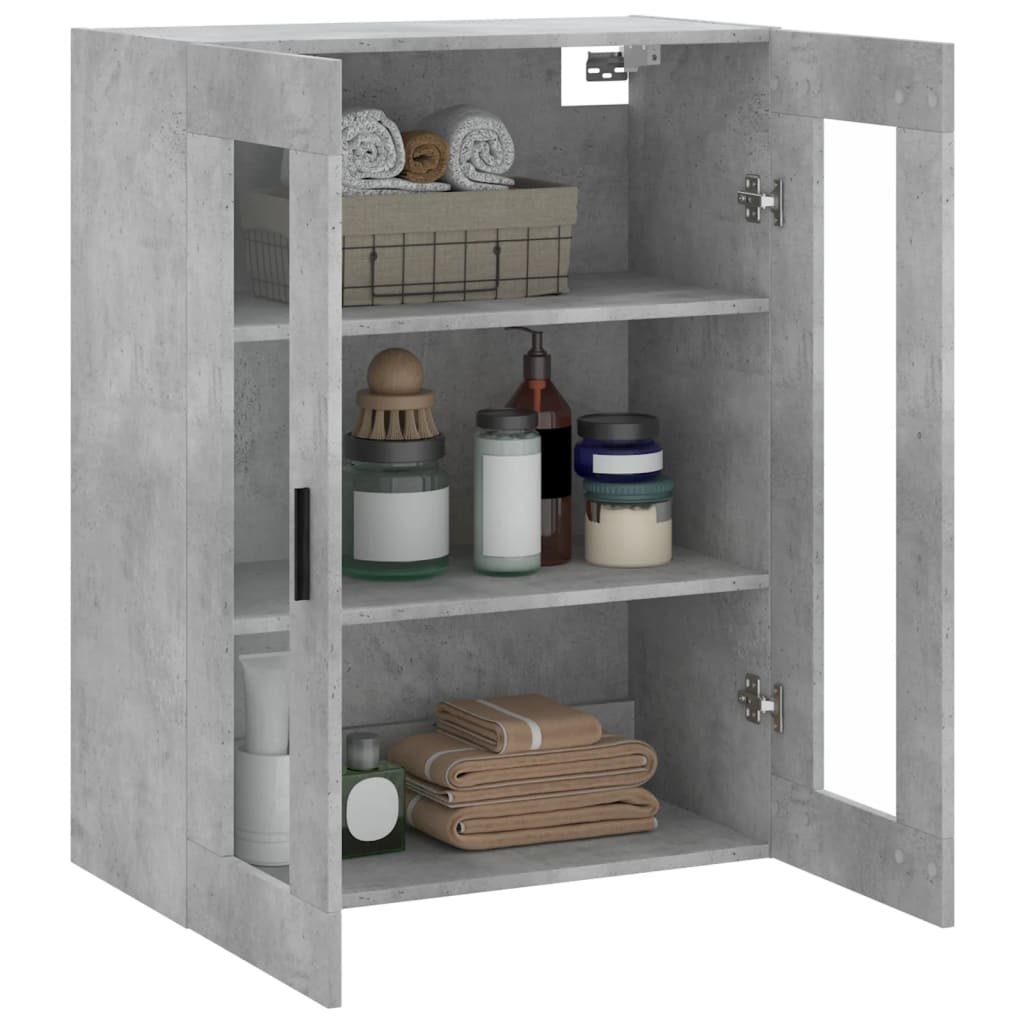 Wall Mounted Cabinet Concrete Grey 69.5 x 34 x 90 cm