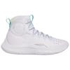 Curry 4 Slip Resistant Abrasion Resistant High Top Basketball Shoes Unisex White 3024861-103