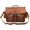 Bag Leather Goat Vintage Genuine Messenger Brown Men Laptop Briefcase Real New