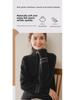Cardigan Cachemire à Revers pour Femme avec Fermeture Éclair et Motif Fleur Torsadée